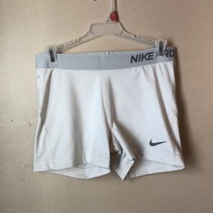 Nike, Size Large, White Spandex Shorts